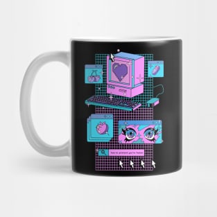 90s anime kawaii vaporwave Mug